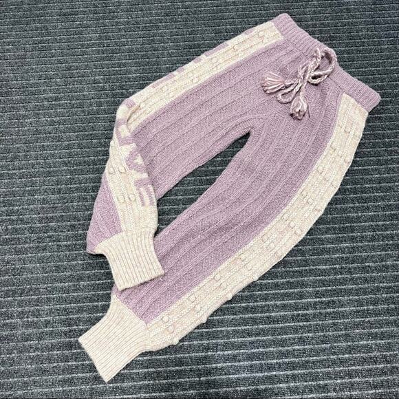 LoveShackFancy Landana Knit Joggers in Muscat Grape Size S NWT - Picture 8 of 14